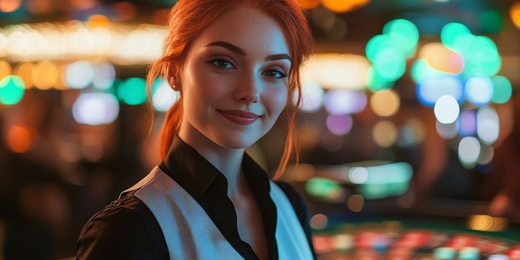Studio live dealer Speed Baccarat pancatoto dengan kamera multi-sudut dan meja bermain